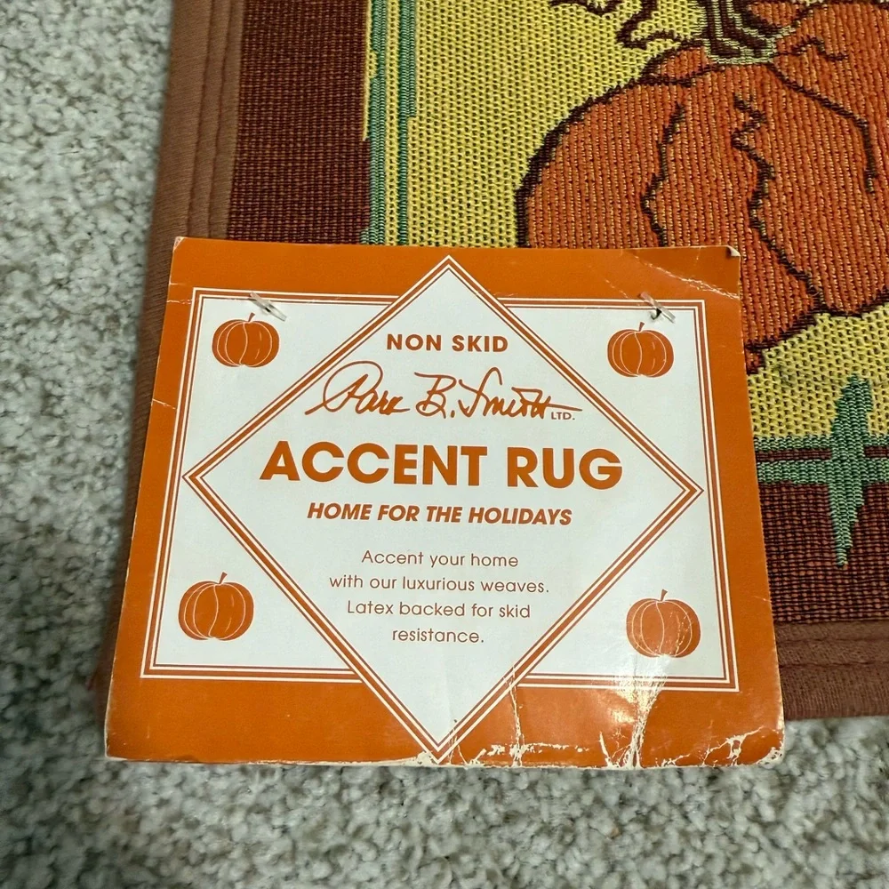 Fall / Thanksgiving Set/ Lot of 2 fall rugs, new with tags - size 19” x 27”